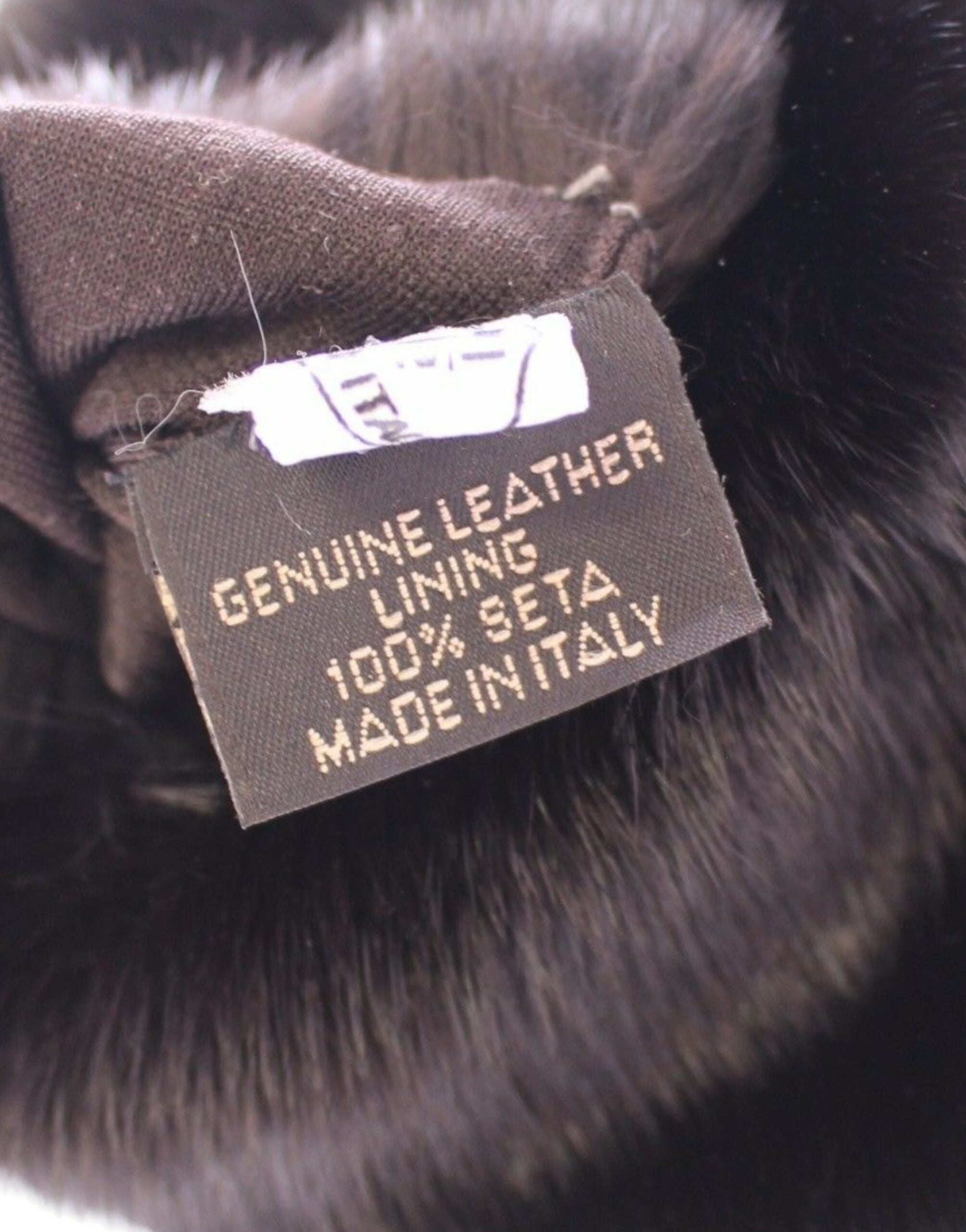 Dolce & Gabbana Purple Mink Fur Goatskin Suede Leather Gloves LUNESCAPE