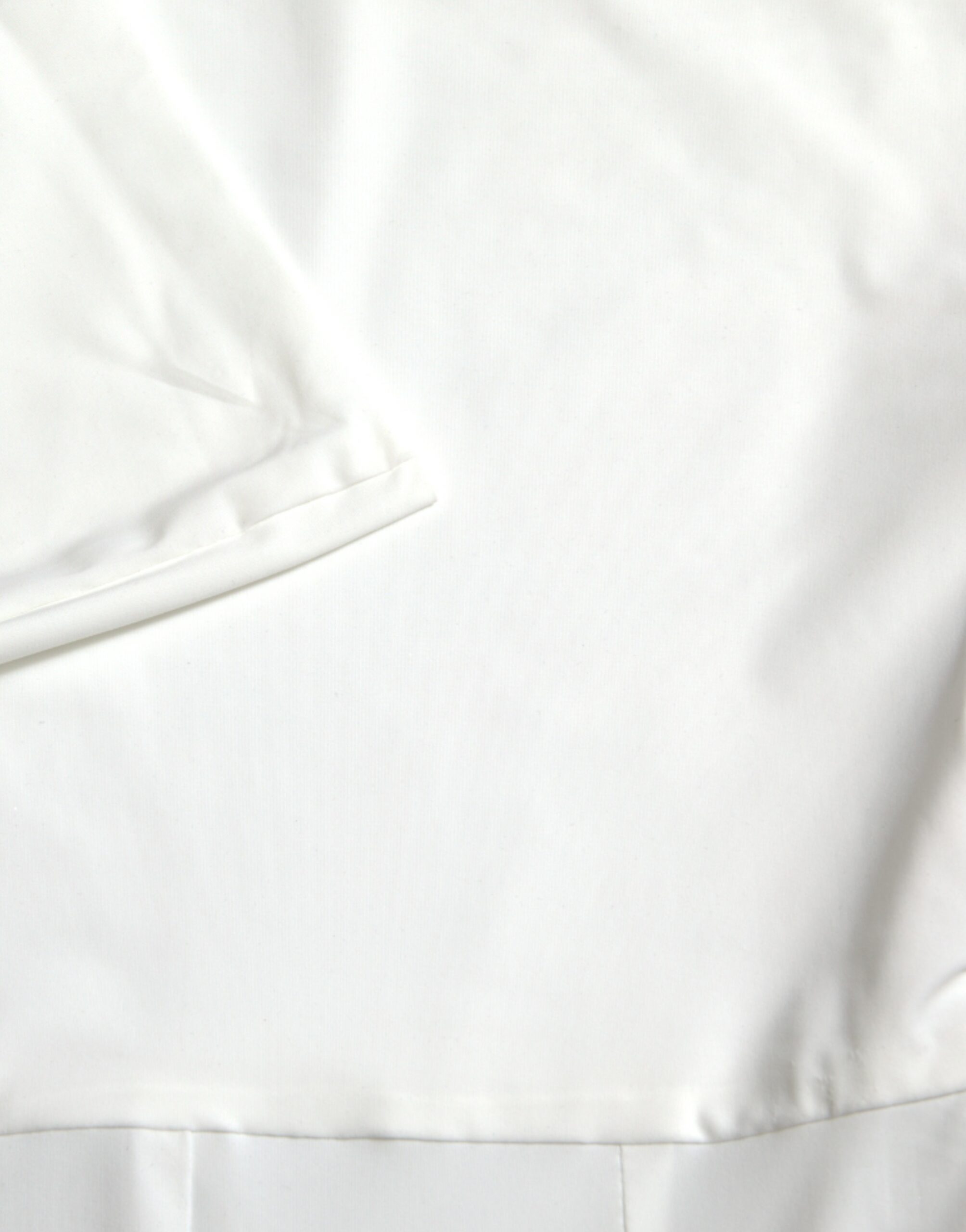 Dolce & Gabbana White Nylon Strapless Bodycon Jumpsuit