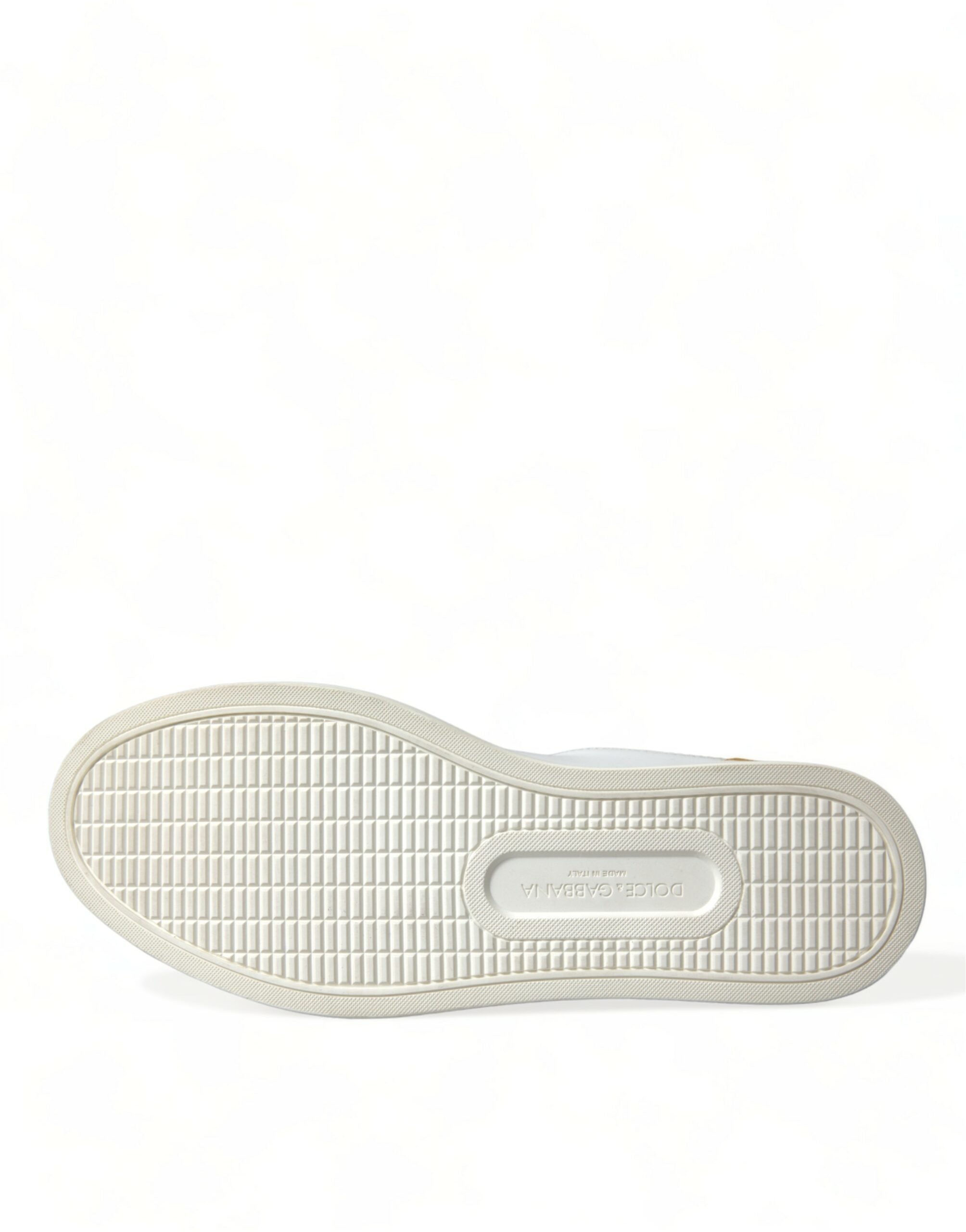 Dolce & Gabbana White Leather LOVE Milano Men Sneakers Shoes LUNESCAPE
