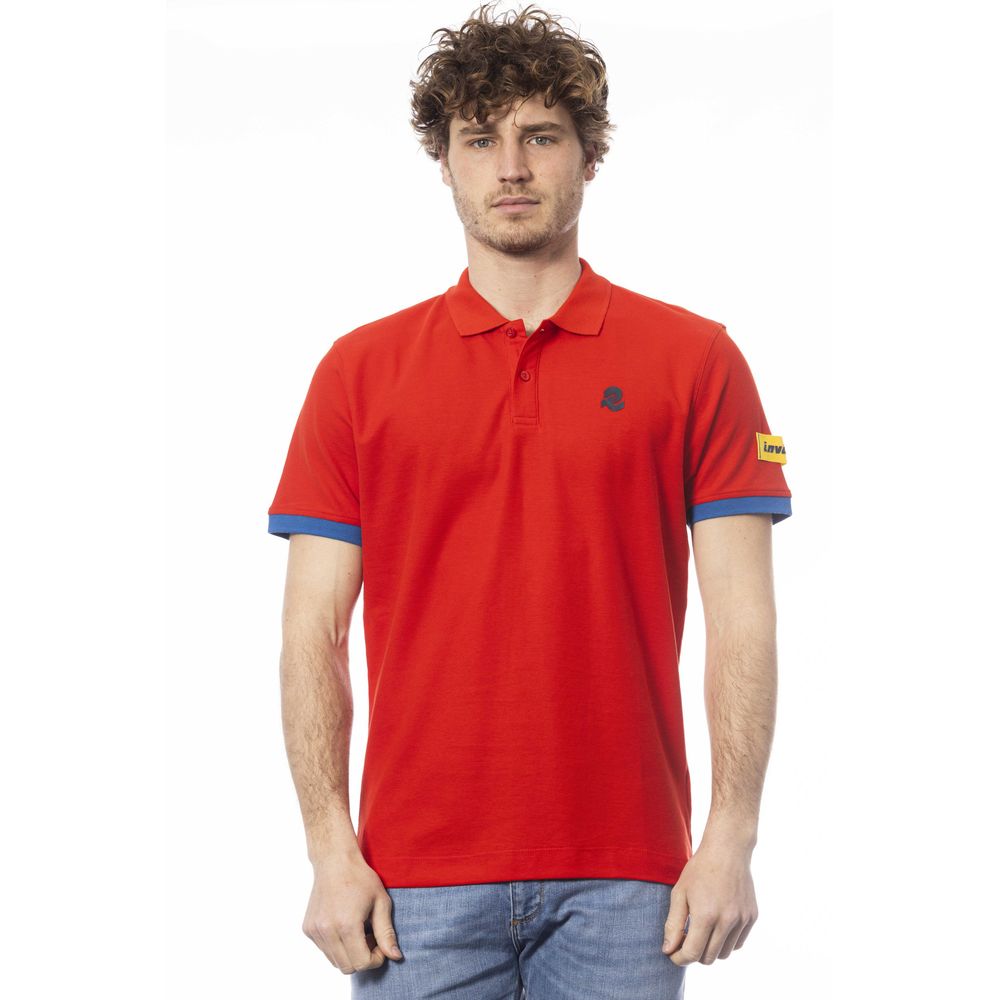 Invicta Red Cotton Men Polo Shirt LUNESCAPE