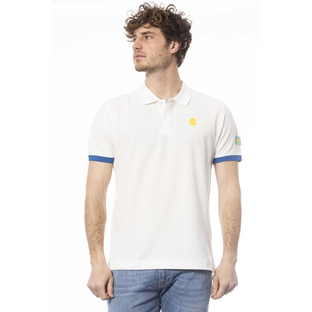 Invicta White Cotton Men Polo Shirt LUNESCAPE
