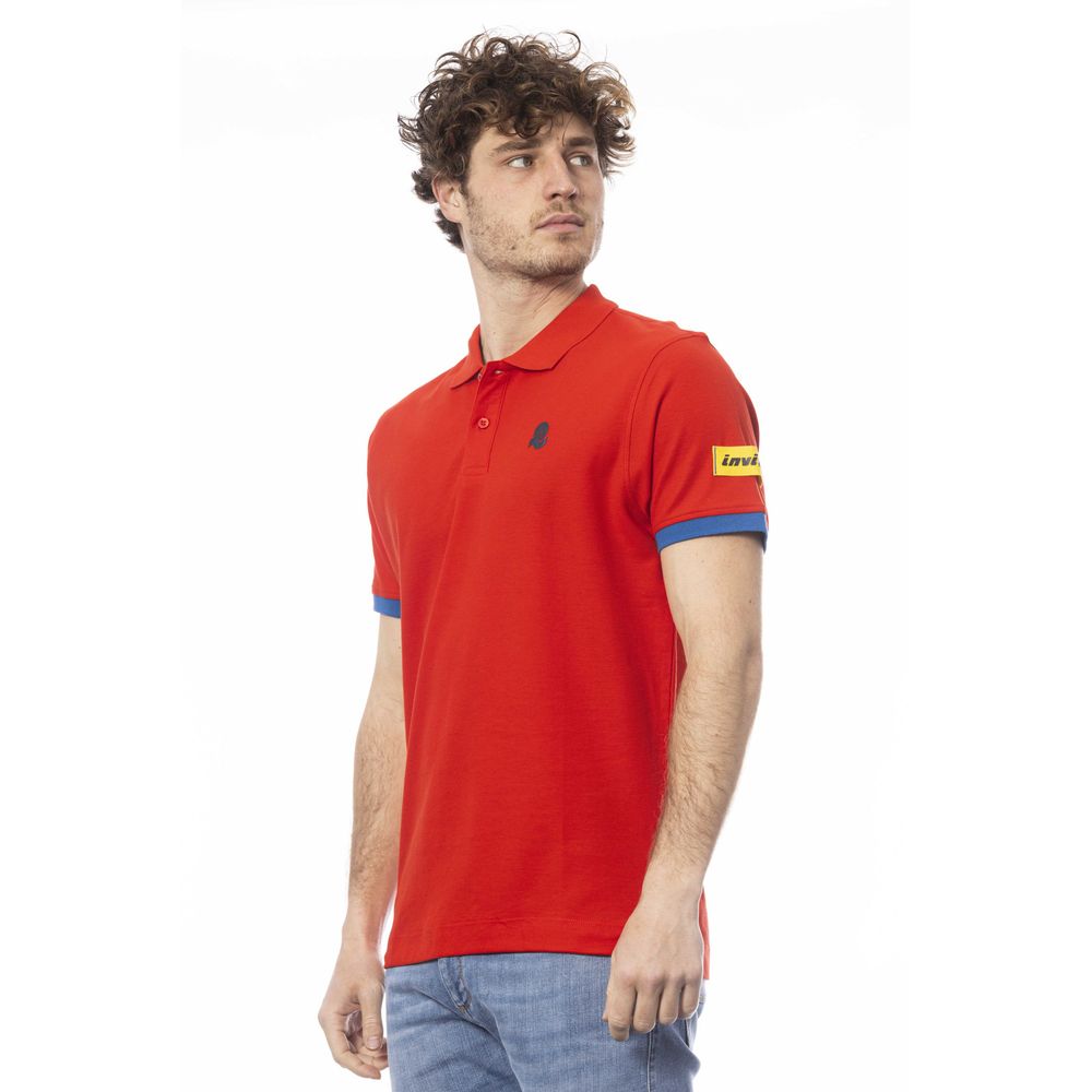 Invicta Red Cotton Men Polo Shirt LUNESCAPE