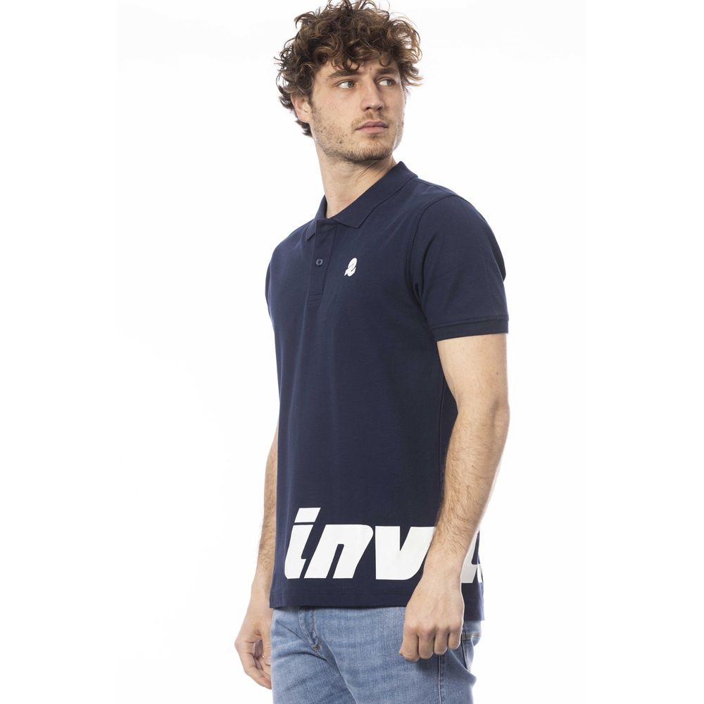 Invicta Blue Cotton Men Polo Shirt LUNESCAPE