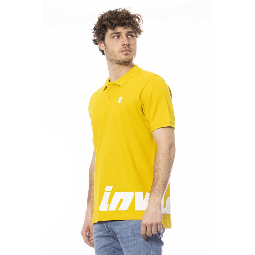 Invicta Yellow Cotton Men Polo Shirt LUNESCAPE