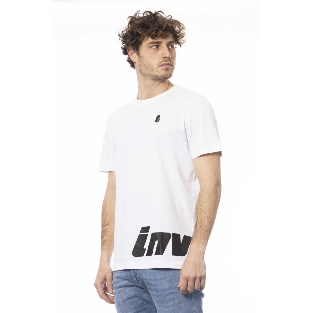 Invicta White Cotton Men T-Shirt LUNESCAPE