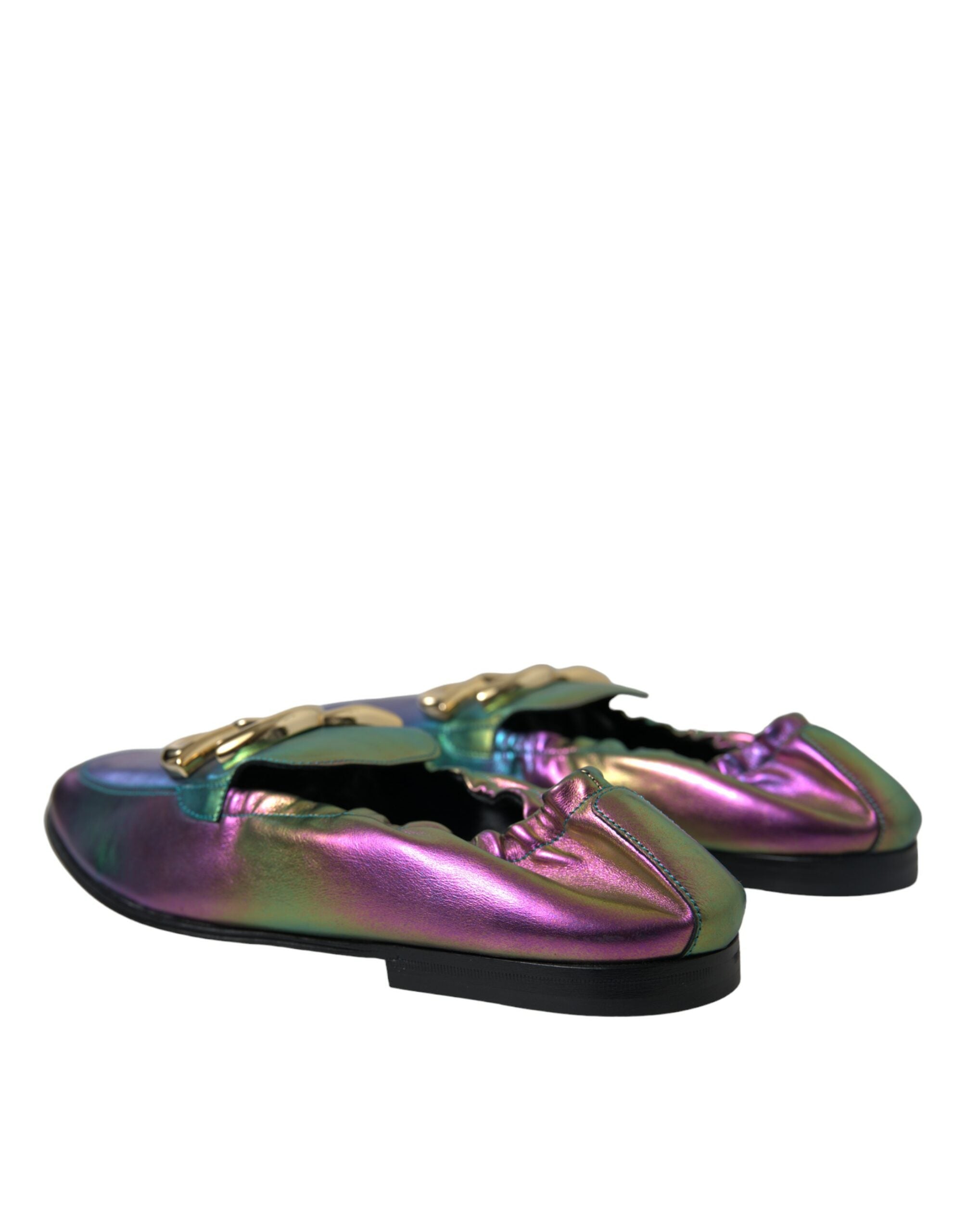 Dolce & Gabbana Multicolor Leather DG Logo Loafer Dress Shoes LUNESCAPE