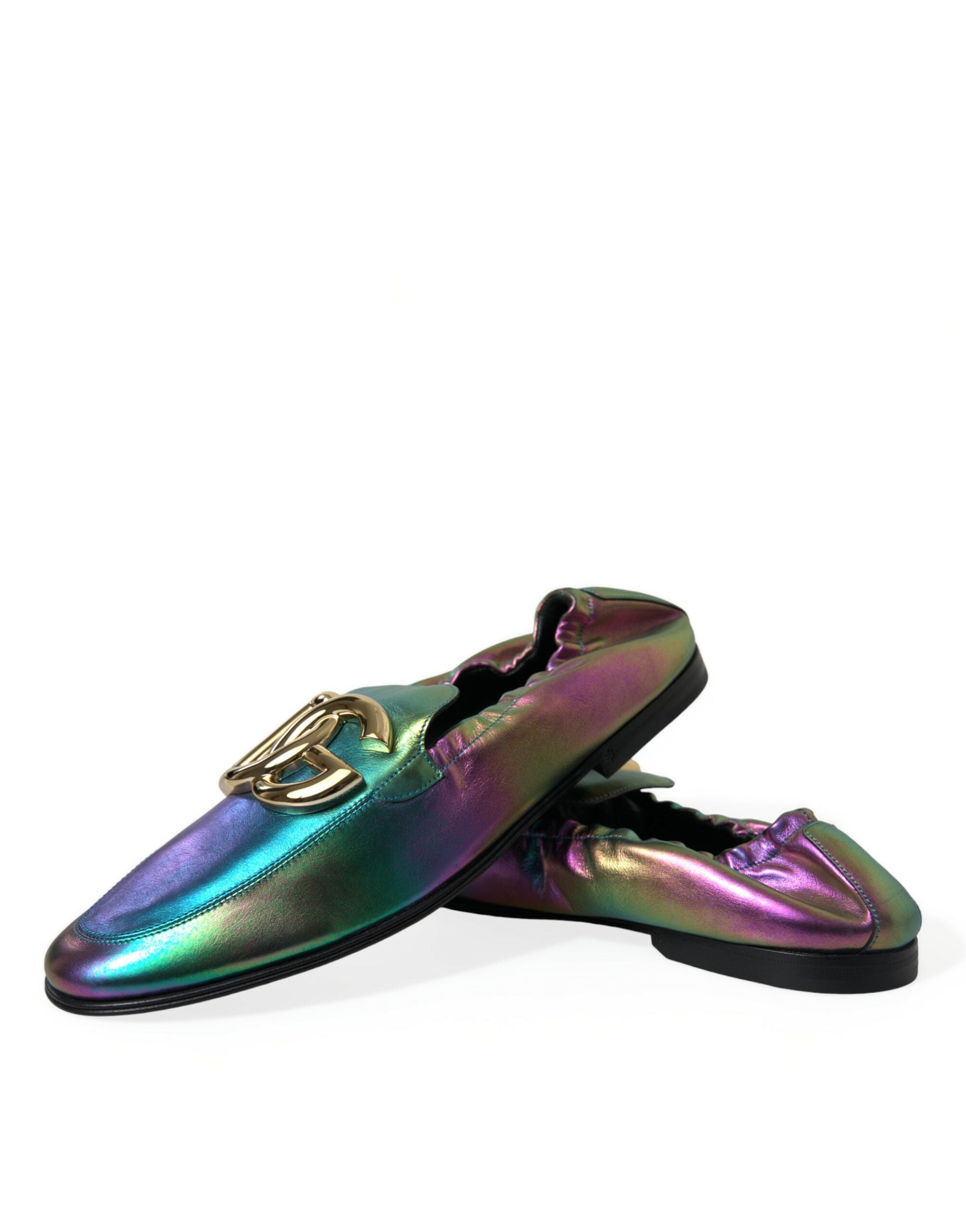Dolce & Gabbana Multicolor Leather DG Logo Loafer Dress Shoes LUNESCAPE