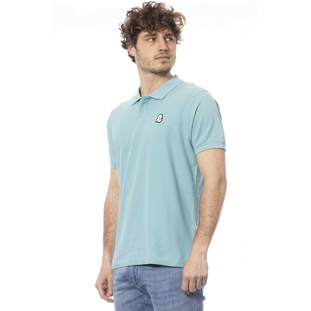Invicta Light Blue Cotton Men Polo Shirt LUNESCAPE
