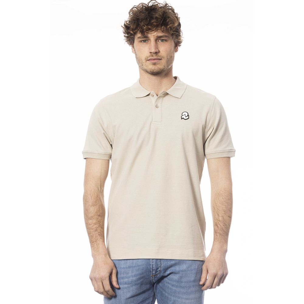 Invicta Beige Cotton Men Polo Shirt LUNESCAPE