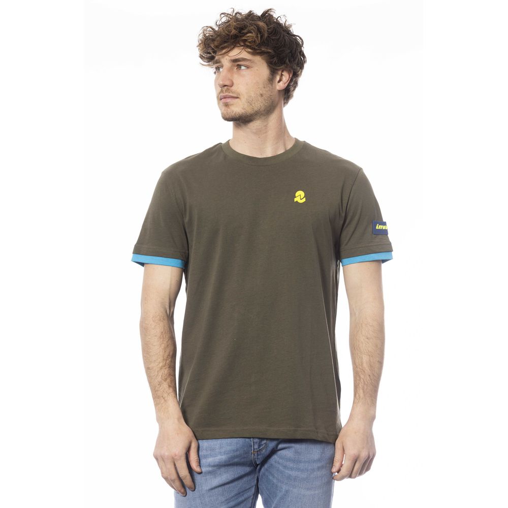 Invicta Green Cotton Men T-Shirt LUNESCAPE