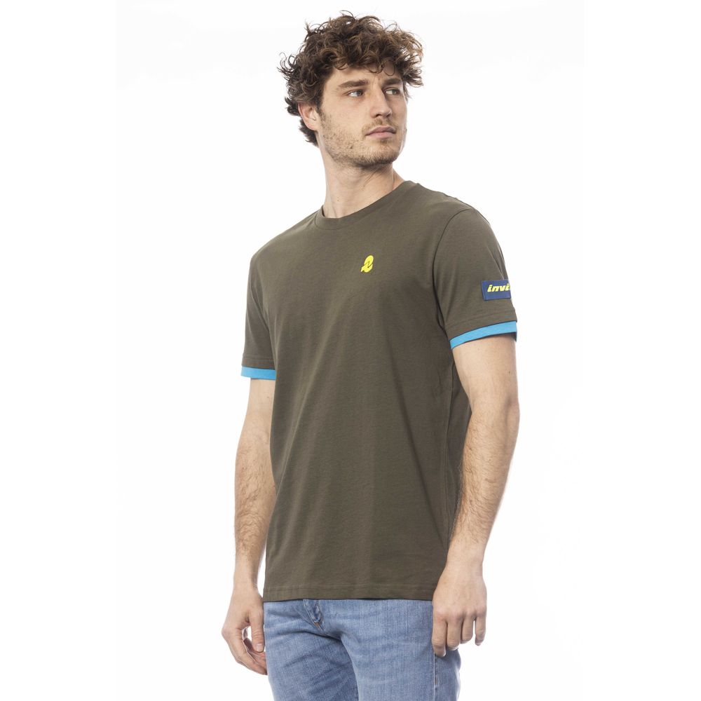 Invicta Green Cotton Men T-Shirt LUNESCAPE