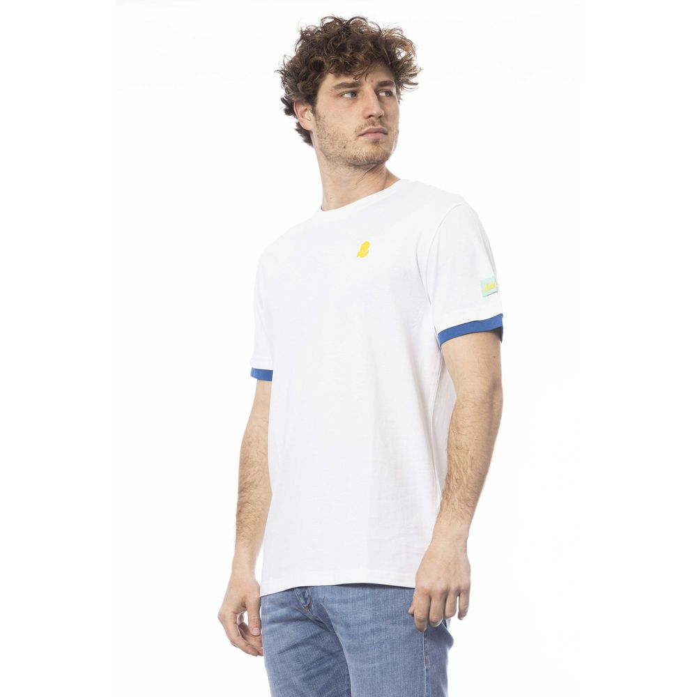 Invicta White Cotton Men T-Shirt LUNESCAPE