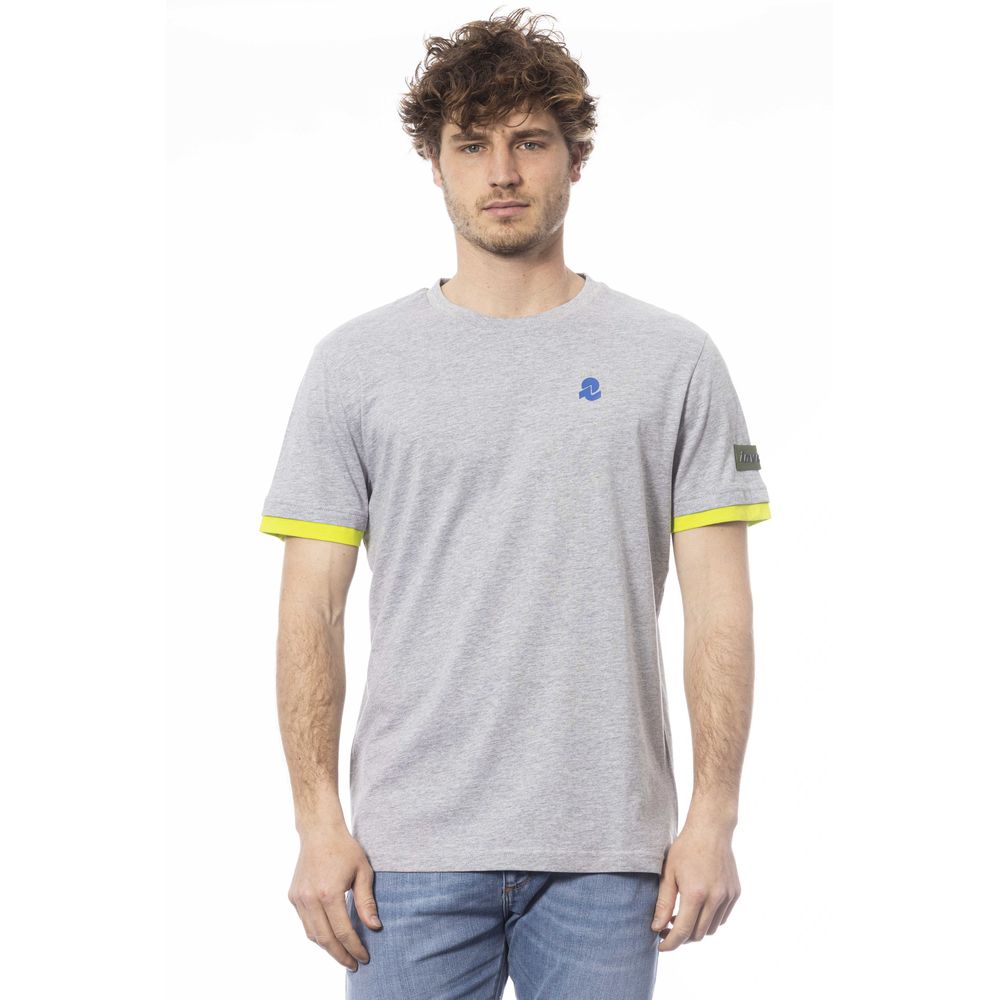 Invicta Gray Cotton Men T-Shirt LUNESCAPE