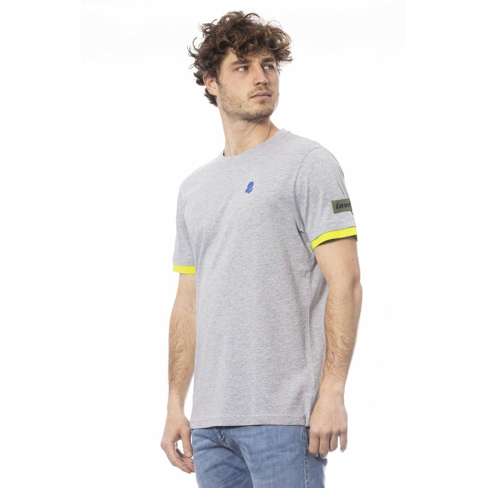 Invicta Gray Cotton Men T-Shirt LUNESCAPE