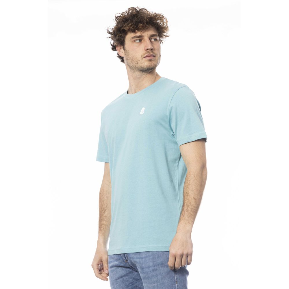 Invicta Light Blue Cotton Men T-Shirt LUNESCAPE