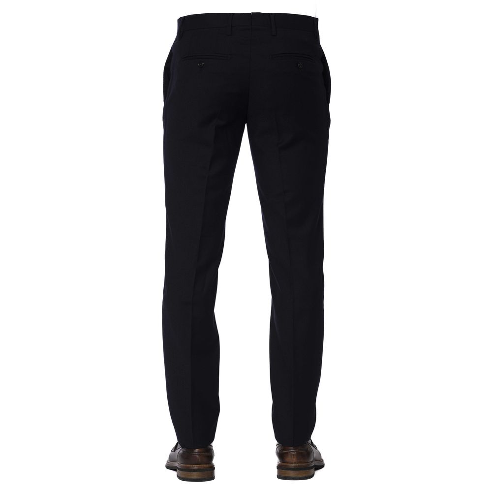 Trussardi Blue Wool Men Trouser LUNESCAPE