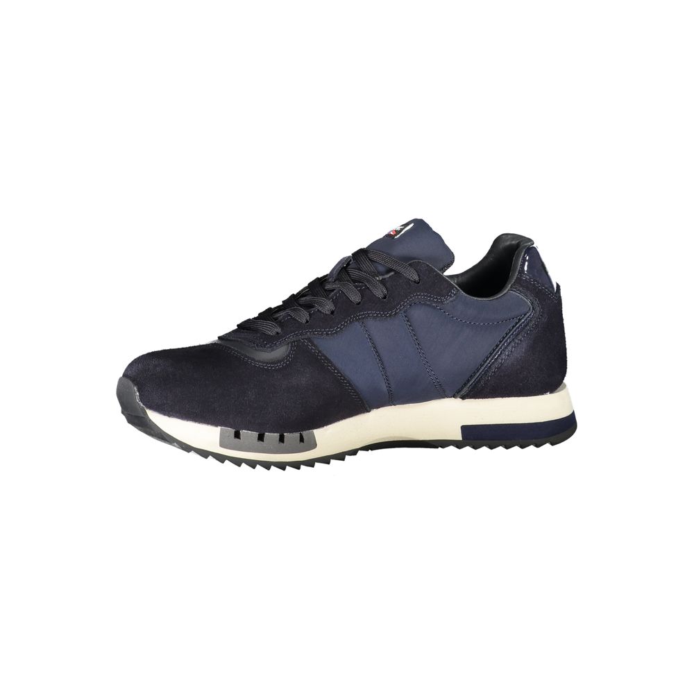 Blauer Contrast Lace-Up Sports Sneakers in Blue LUNESCAPE