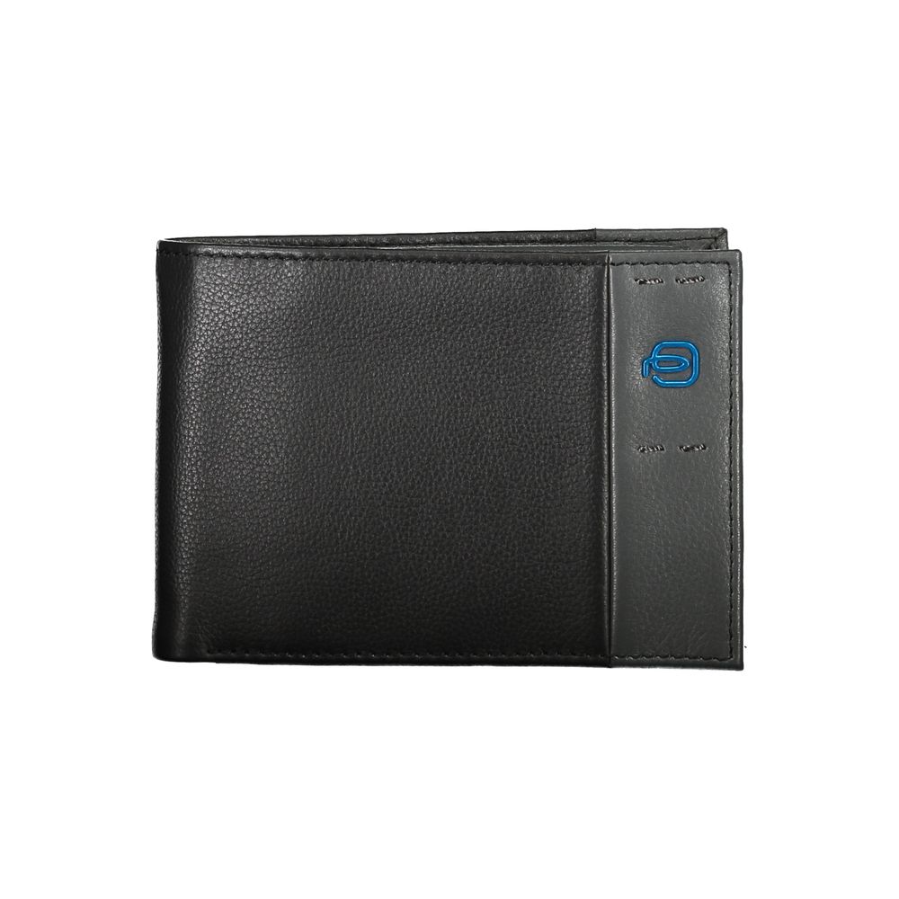 Piquadro Elegant Dual-Fold Leather Wallet with Coin Purse LUNESCAPE
