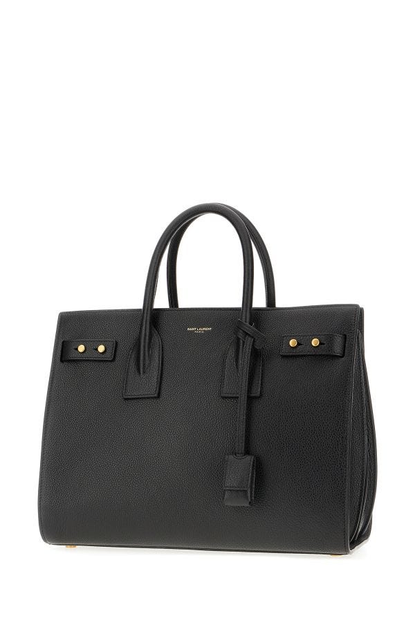 Saint Laurent Black Calf Leather Sac De Jour Handbag LUNESCAPE
