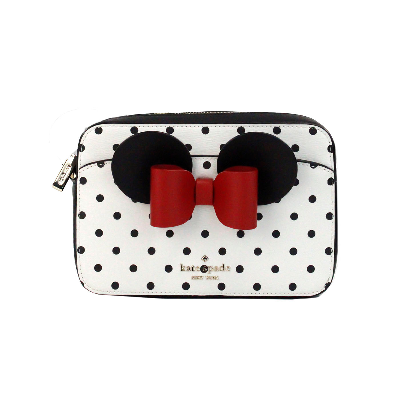 Kate Spade Disney Minnie Mouse Polka Dot Printed Crossbody Camera Bag LUNESCAPE
