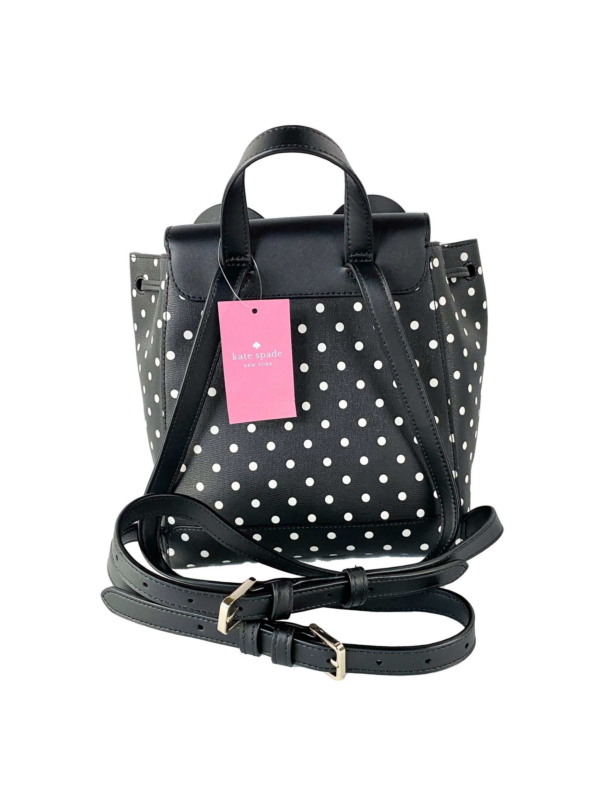 Kate Spade Disney Minnie Mouse Medium Leather Backpack Bookbag Bag LUNESCAPE