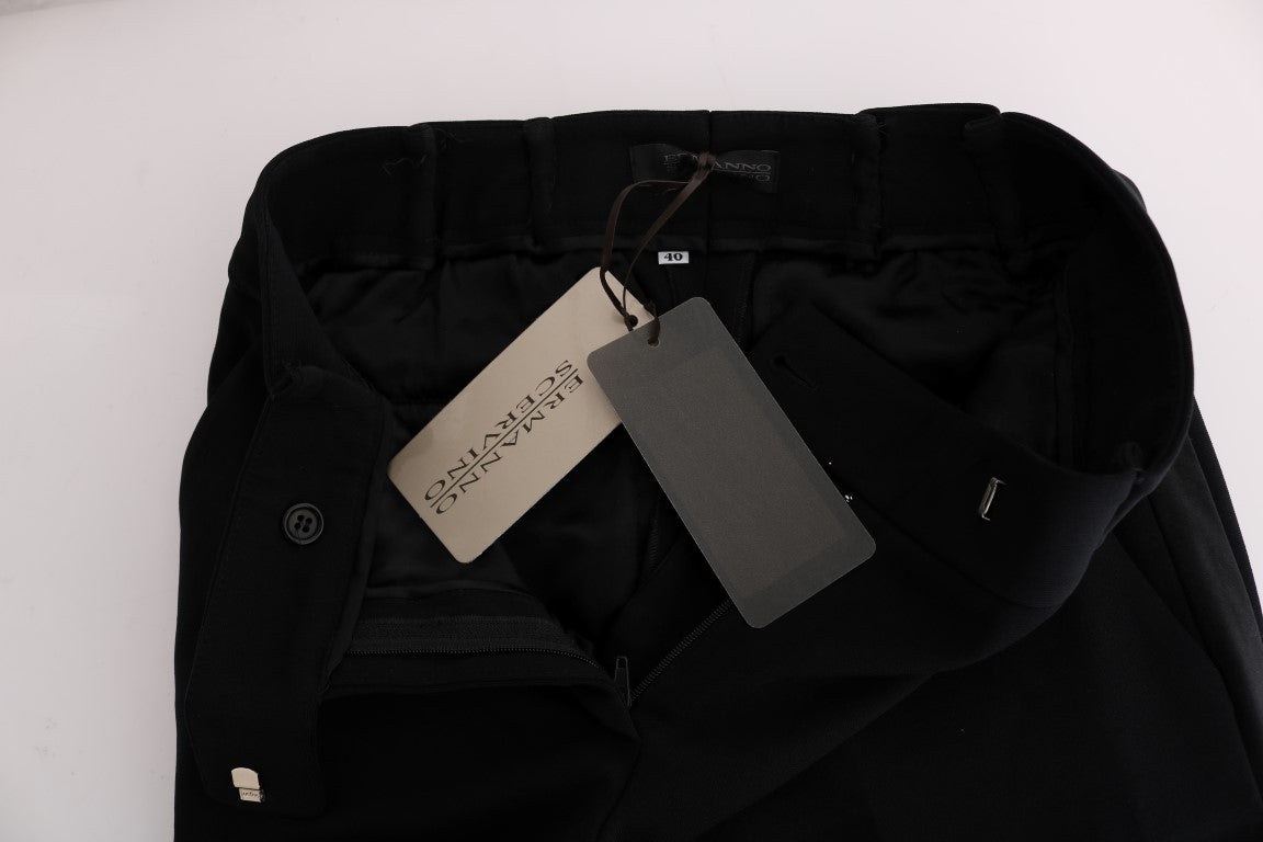 Ermanno Scervino Black Flare Bootcut Pants LUNESCAPE