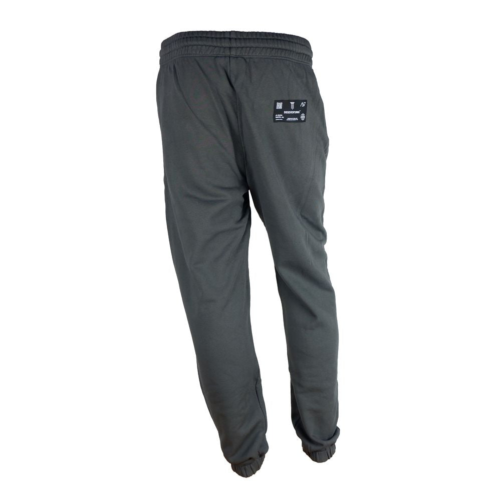 Diego Venturino Gray Cotton Men Track Trouser