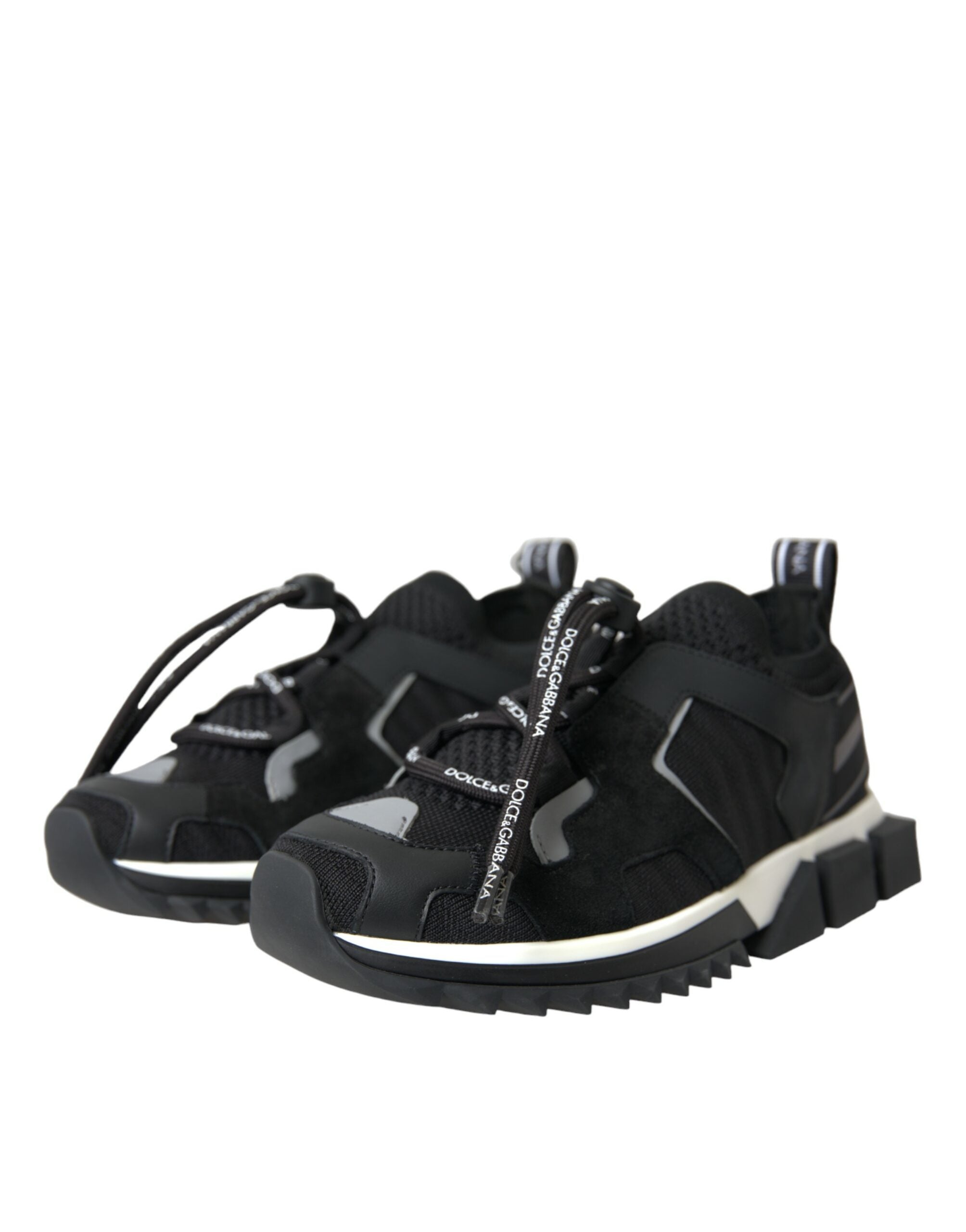 Dolce & Gabbana Black Mesh Sorrento Trekking Sneakers Shoes LUNESCAPE