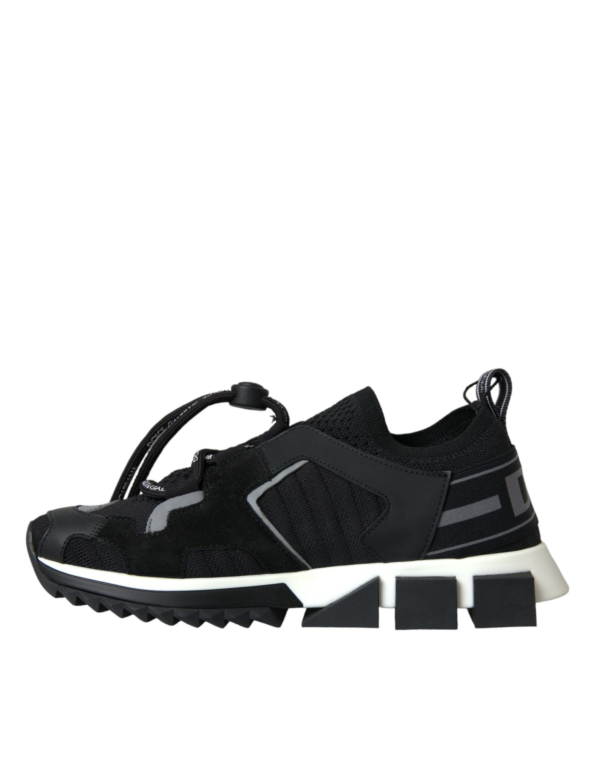 Dolce & Gabbana Black Mesh Sorrento Trekking Sneakers Shoes LUNESCAPE
