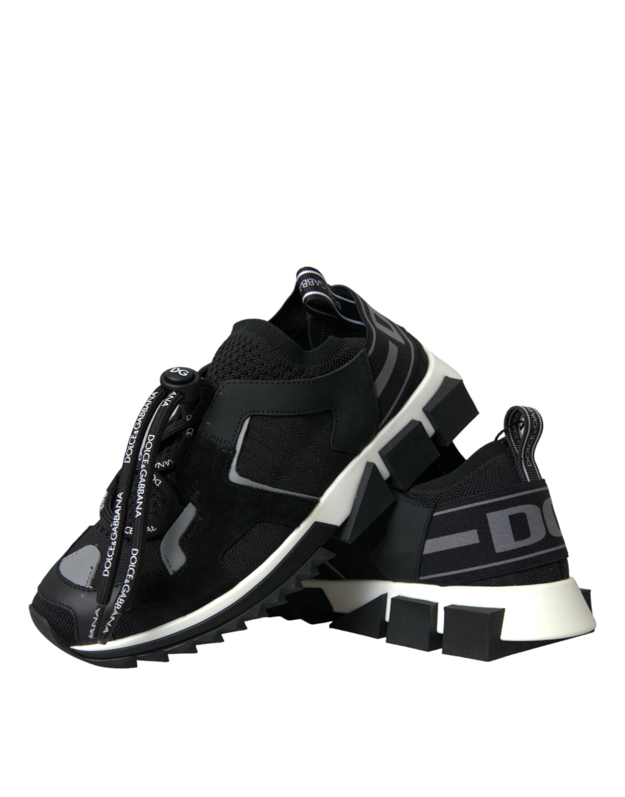 Dolce & Gabbana Black Mesh Sorrento Trekking Sneakers Shoes LUNESCAPE