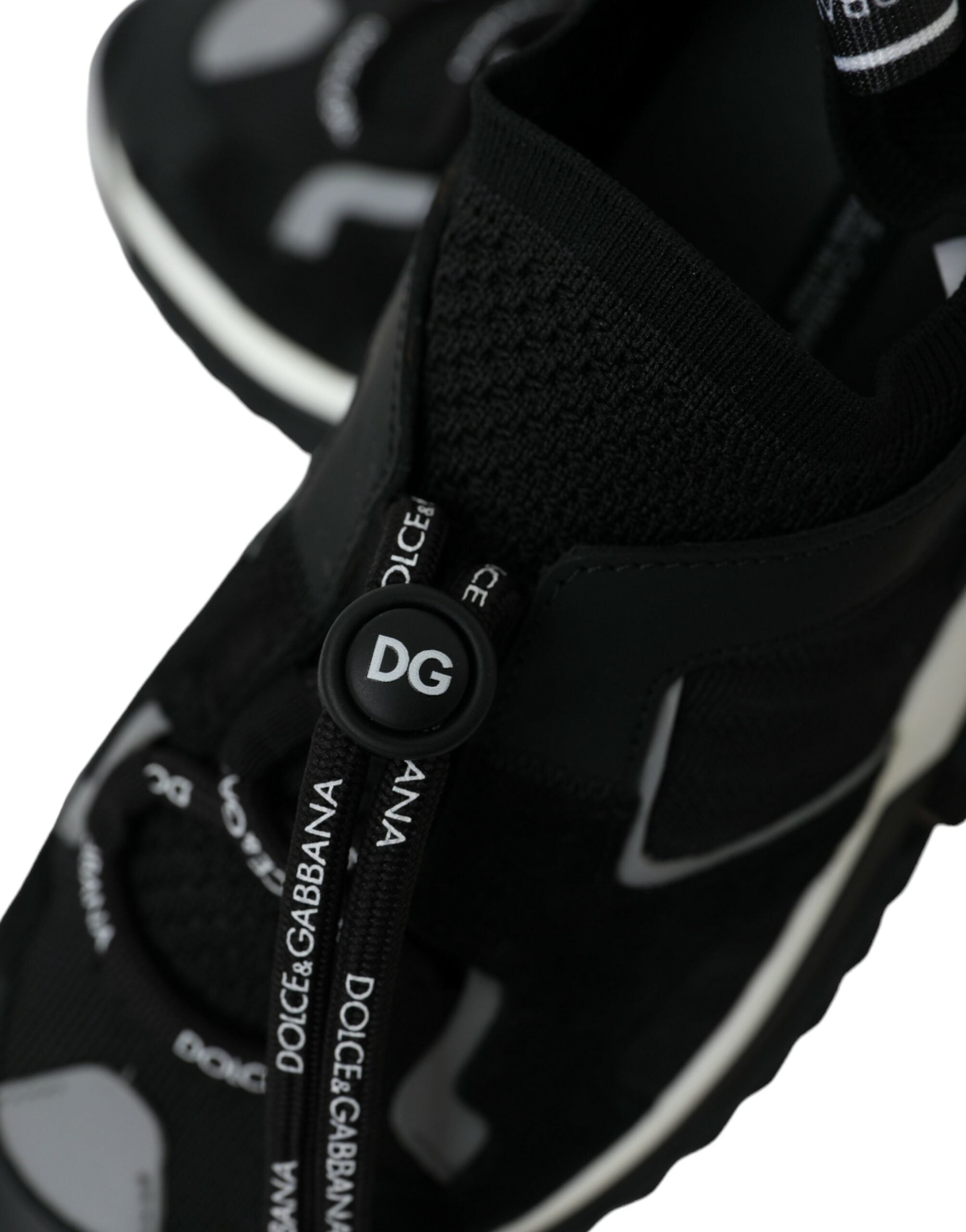 Dolce & Gabbana Black Mesh Sorrento Trekking Sneakers Shoes LUNESCAPE