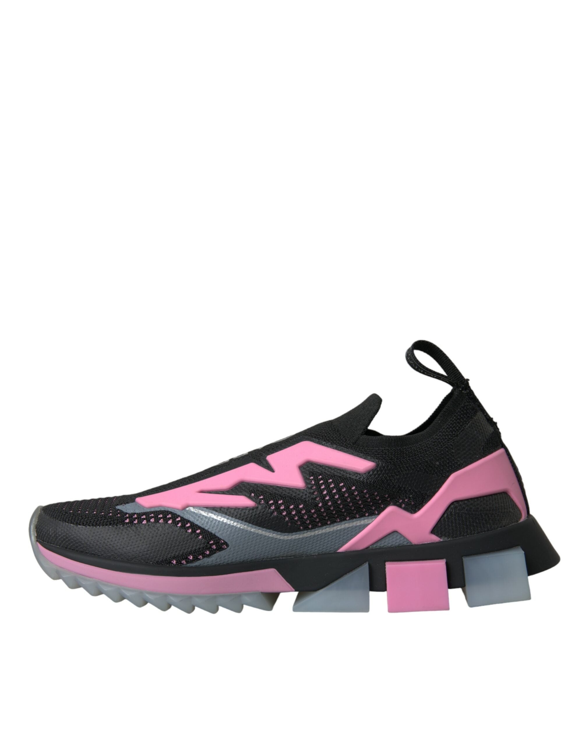 Dolce & Gabbana Black Pink Slip On Sorrento Sneakers Shoes LUNESCAPE