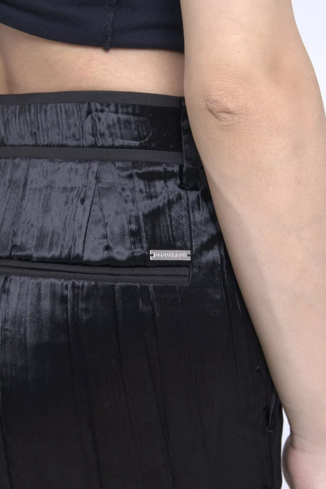Dsquared² Black Super Flare High Waist Pants LUNESCAPE