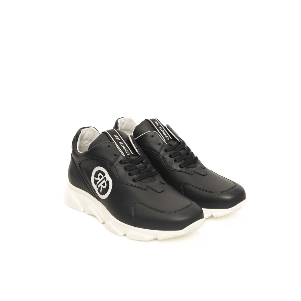 Cerruti 1881 Blue Leather Men Sneaker LUNESCAPE