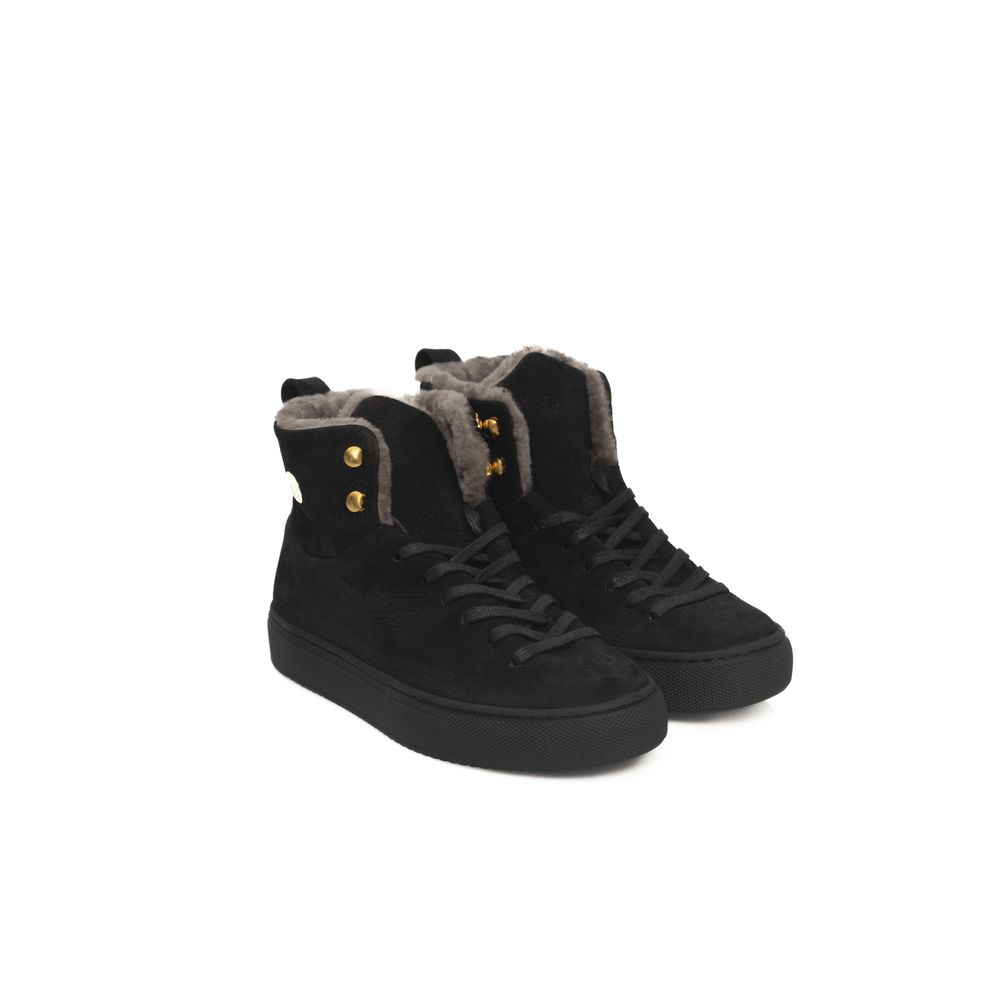 Cerruti 1881 Black Cowhide Women Sneaker LUNESCAPE