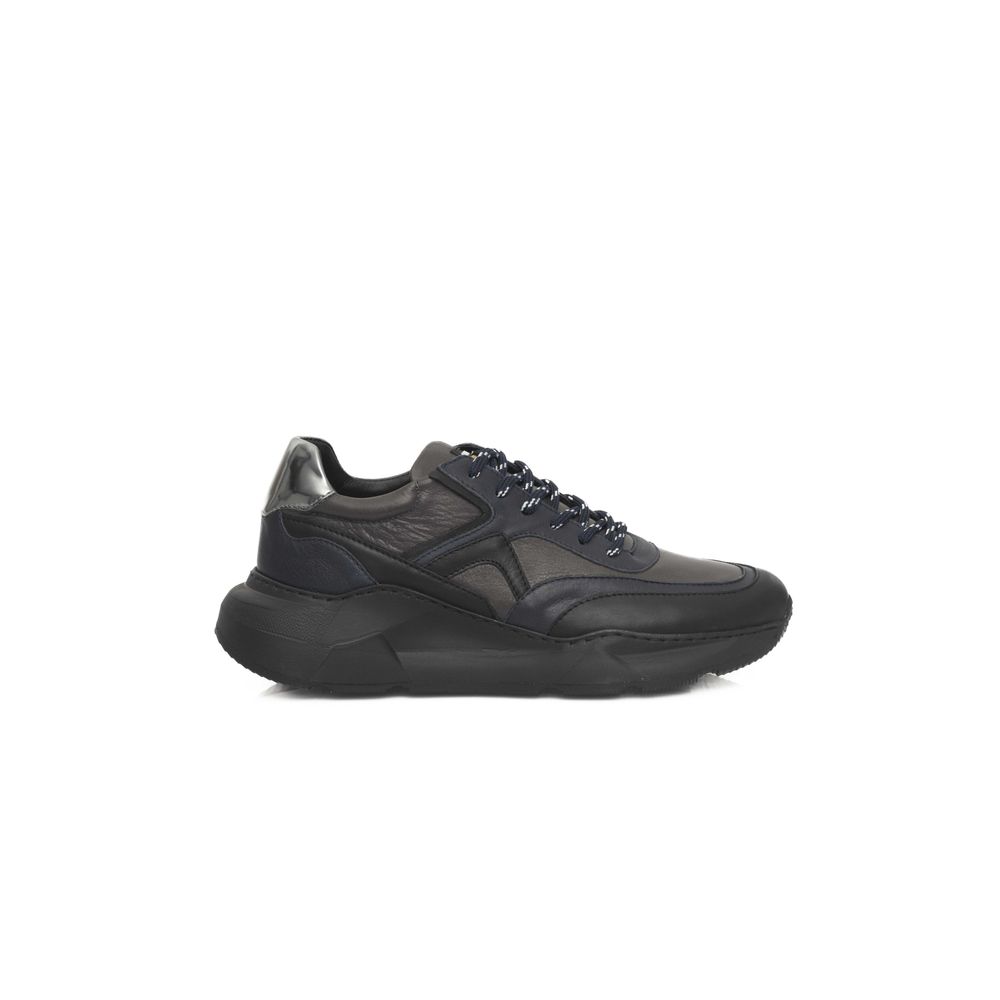 Cerruti 1881 Blue Cowhide Men Sneaker LUNESCAPE