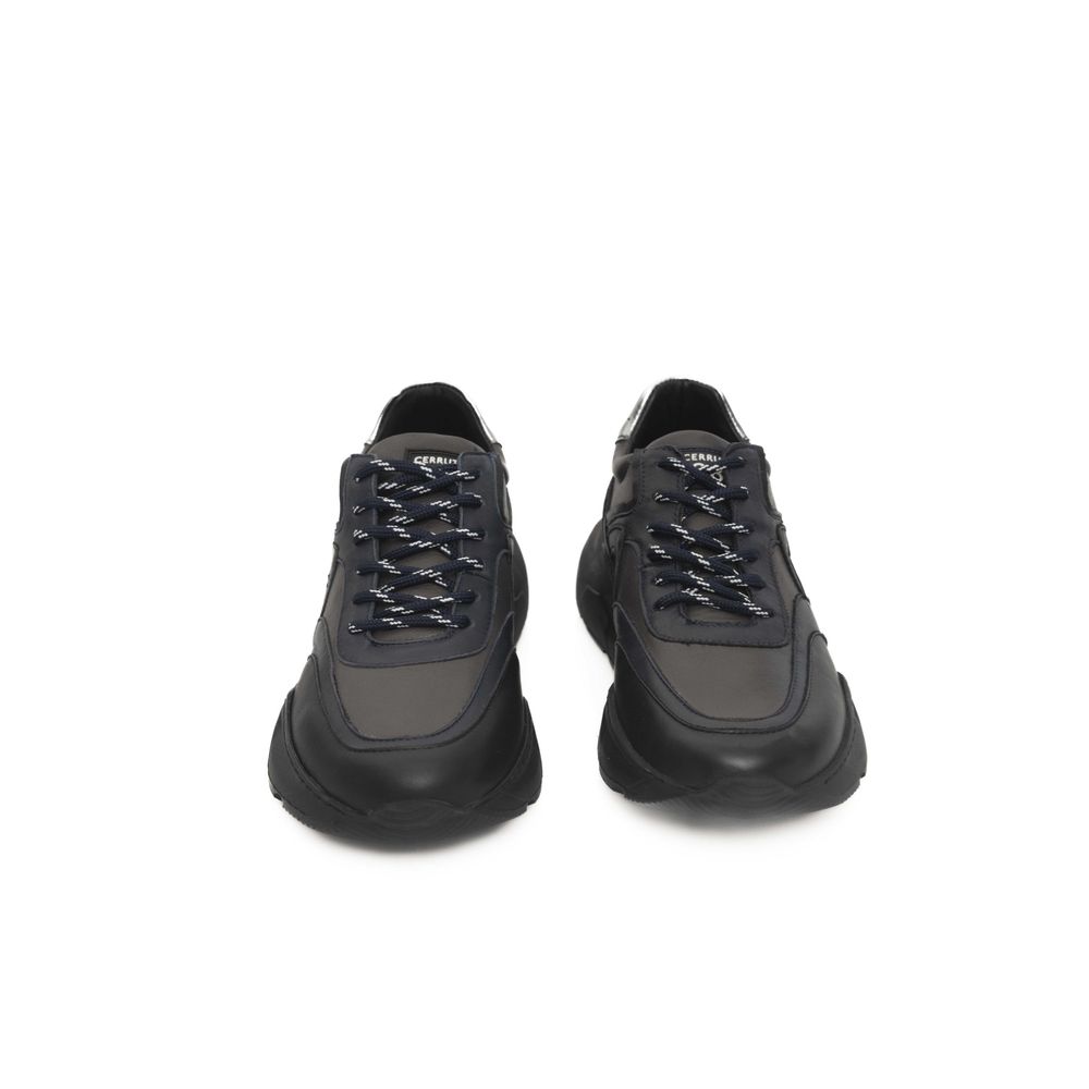 Cerruti 1881 Blue Cowhide Men Sneaker LUNESCAPE