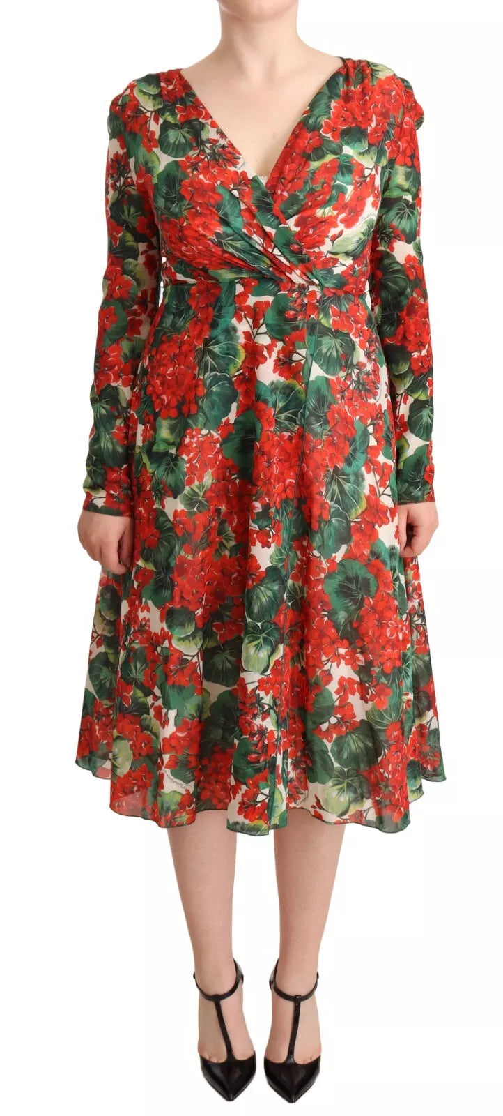 Dolce & Gabbana Multicolor Portofino-Print Shift Dress LUNESCAPE