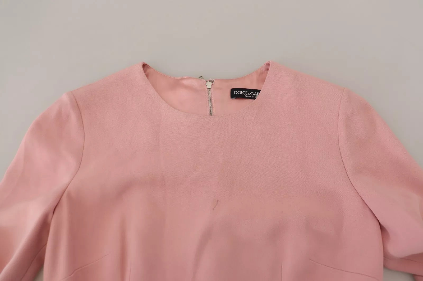 Dolce & Gabbana Pink A-line Flare Viscose 3/4 Sleeves Dress LUNESCAPE