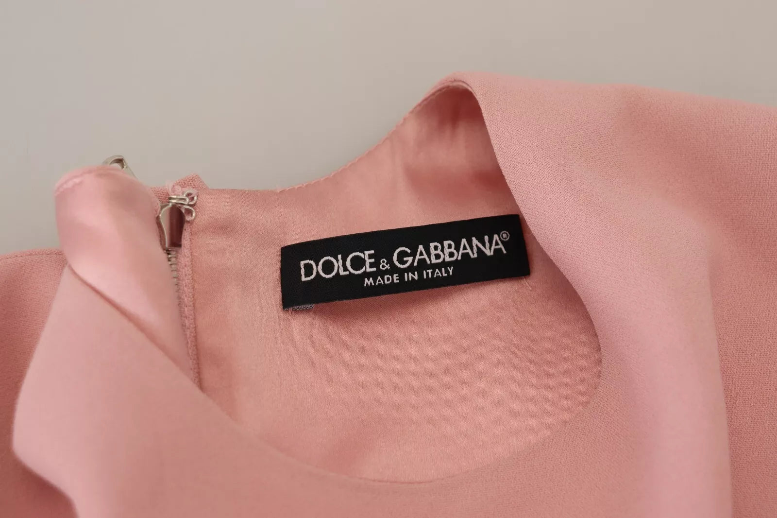 Dolce & Gabbana Pink A-line Flare Viscose 3/4 Sleeves Dress LUNESCAPE