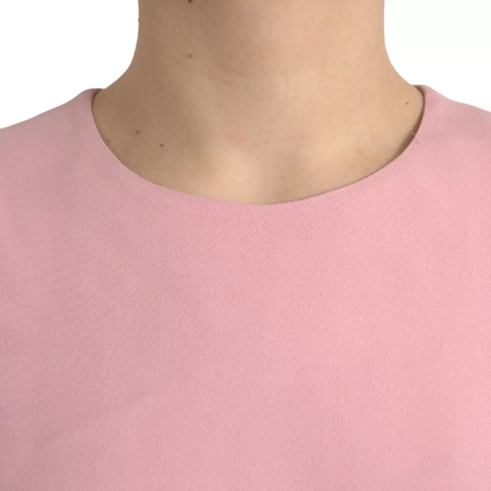 Dolce & Gabbana Pink A-line Flare Viscose Short Sleeves Dress LUNESCAPE
