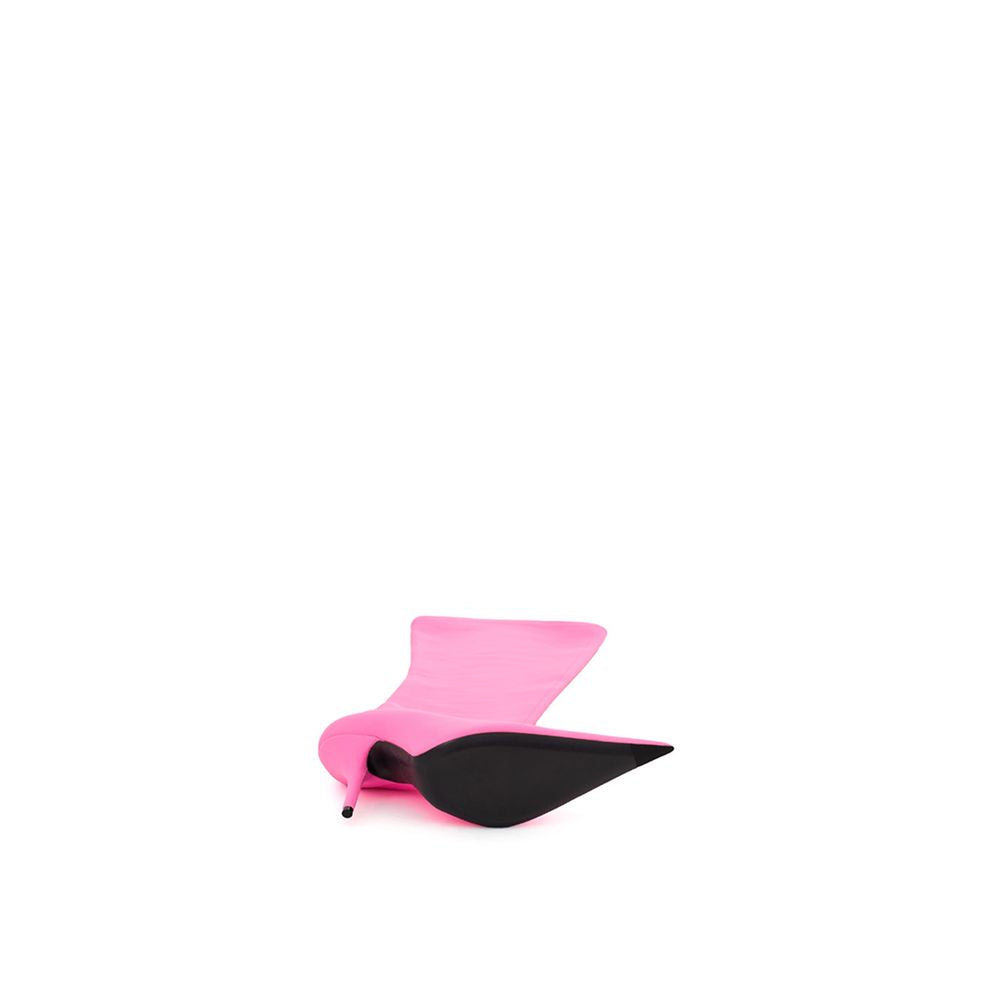 Balenciaga Elegant Pink Polyester Ankle Boots LUNESCAPE