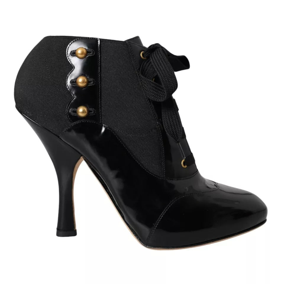Dolce & Gabbana Black Jersey Stretch Ankle Boots Shoes LUNESCAPE