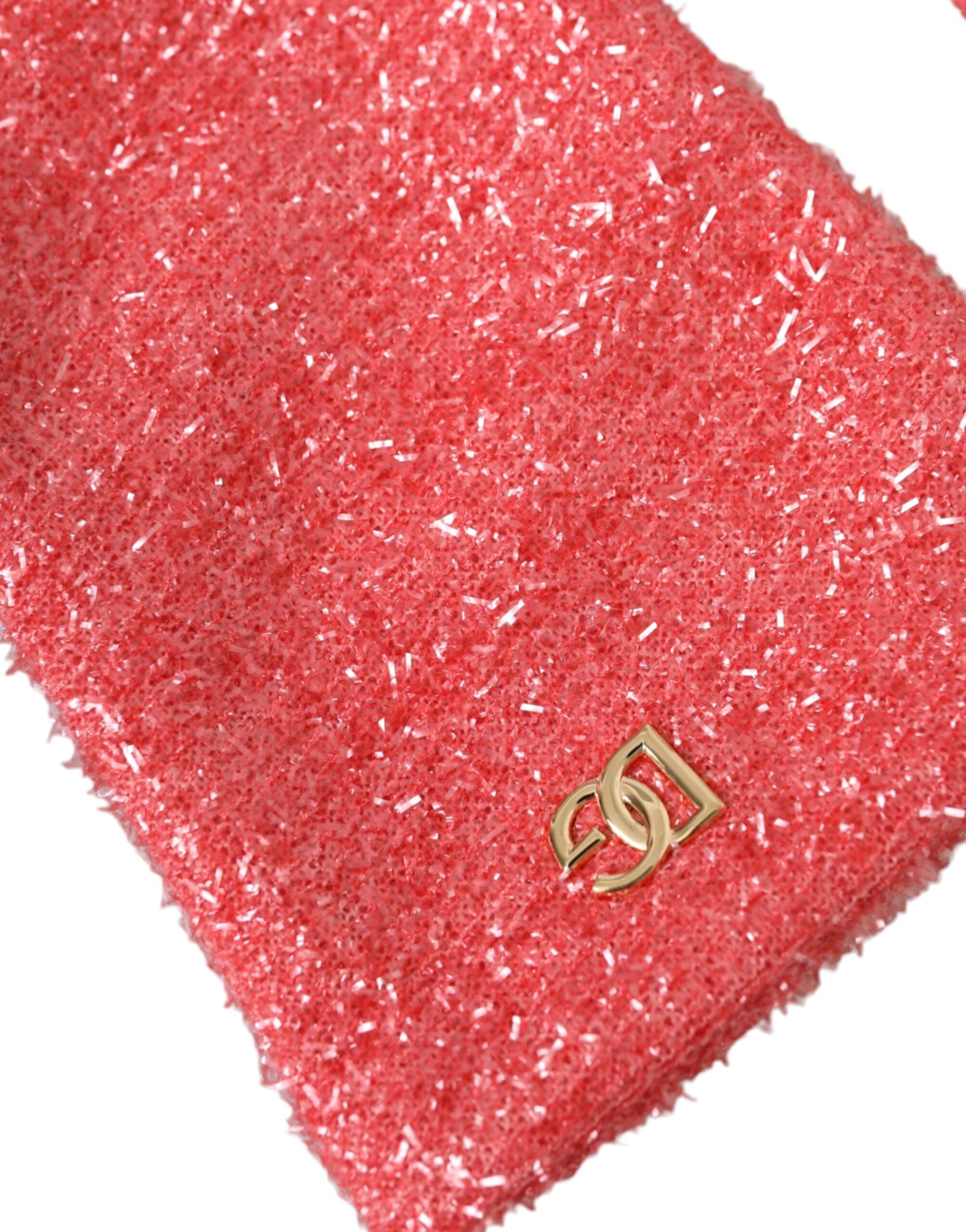 Dolce & Gabbana Pink Lurex Fantasia Mid Arm Length Gloves LUNESCAPE