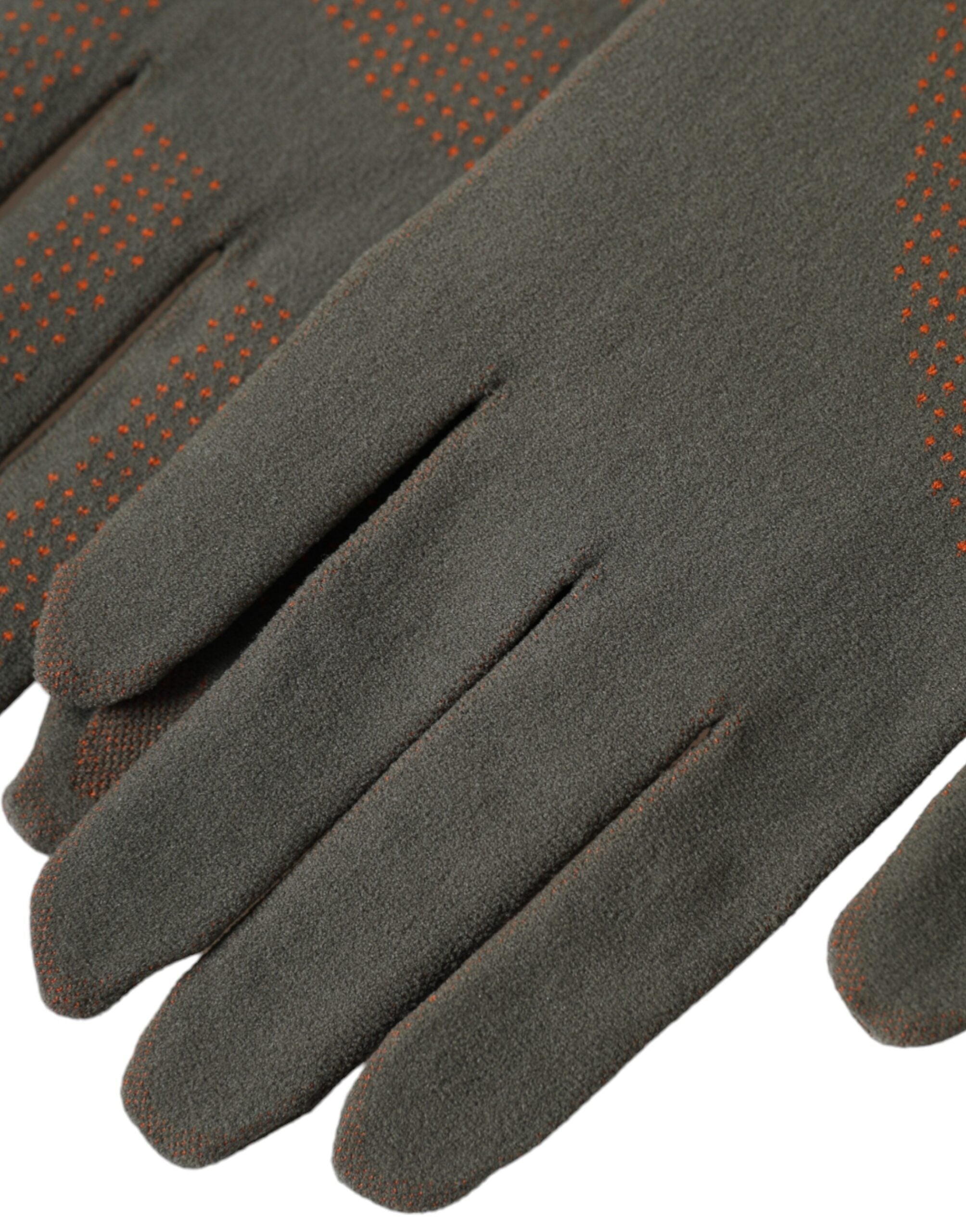Dolce & Gabbana Brown Cotton Stretch Wrist Length Gloves LUNESCAPE