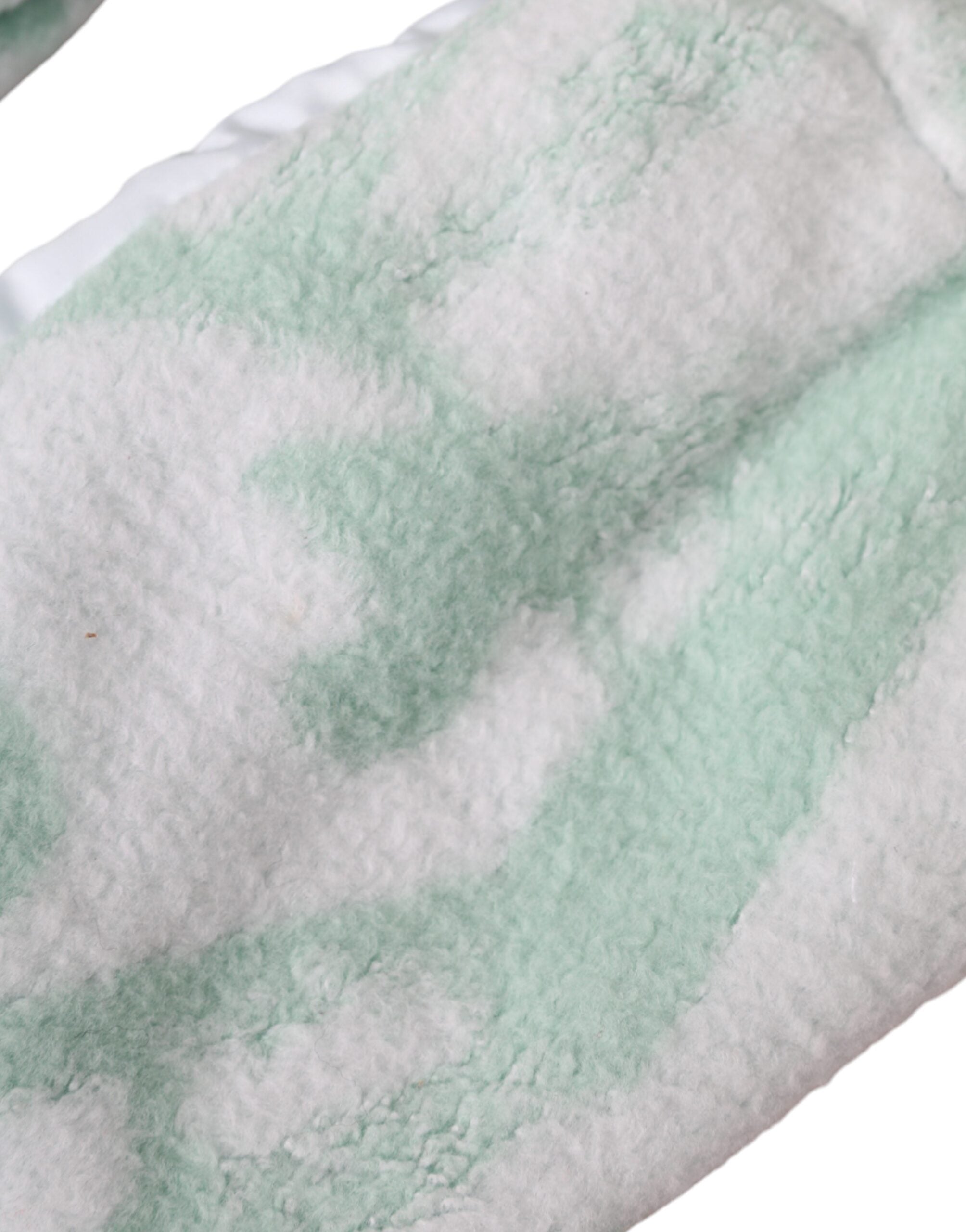 Dolce & Gabbana White Fleece Wrist Length Mitten Gloves LUNESCAPE
