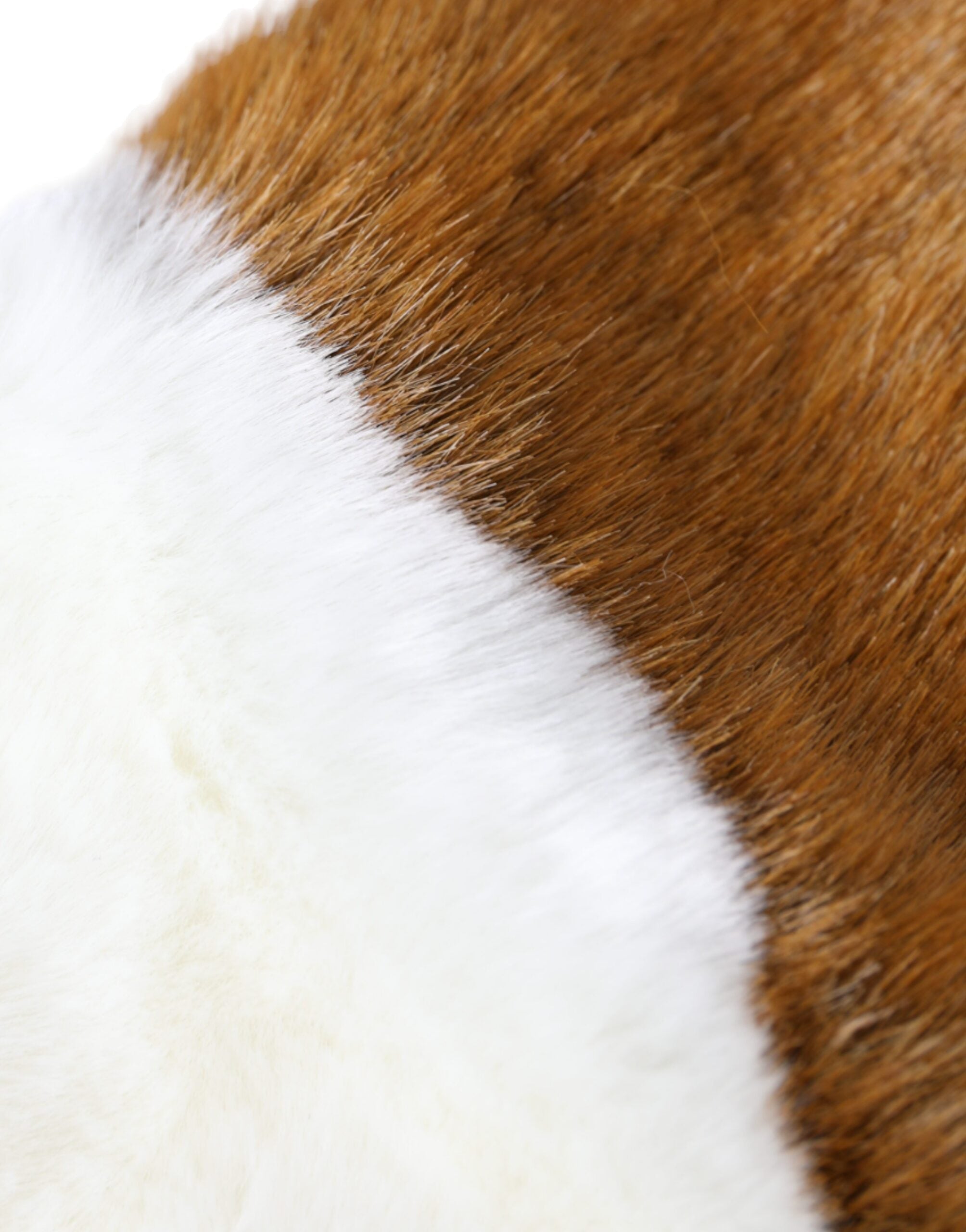 Dolce & Gabbana Brown White Knitted Fur Mitten Gloves LUNESCAPE