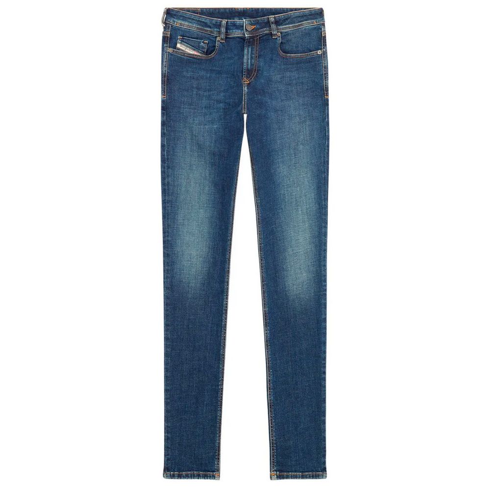 Diesel Blue Cotton Jeans & Pant LUNESCAPE