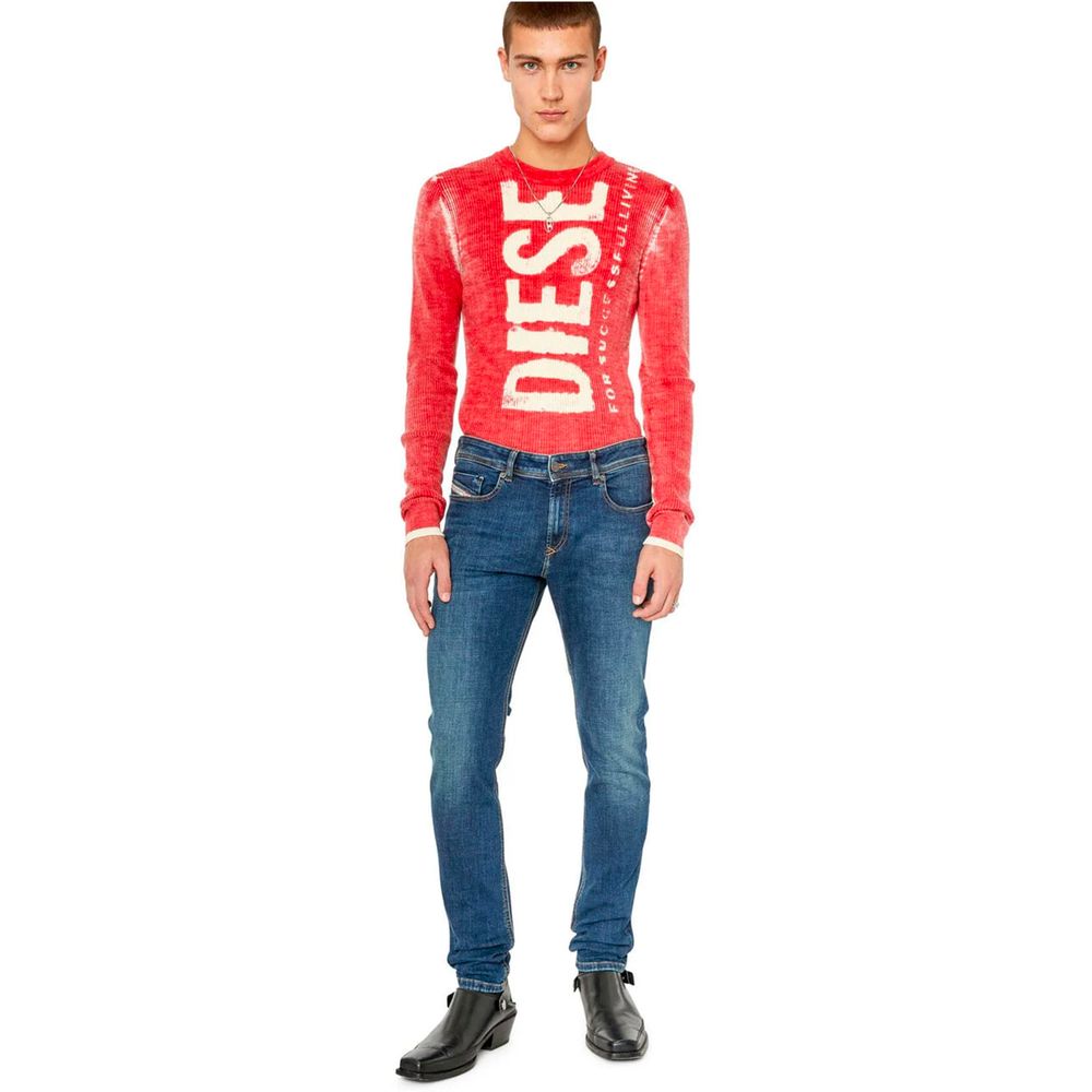 Diesel Blue Cotton Jeans & Pant LUNESCAPE