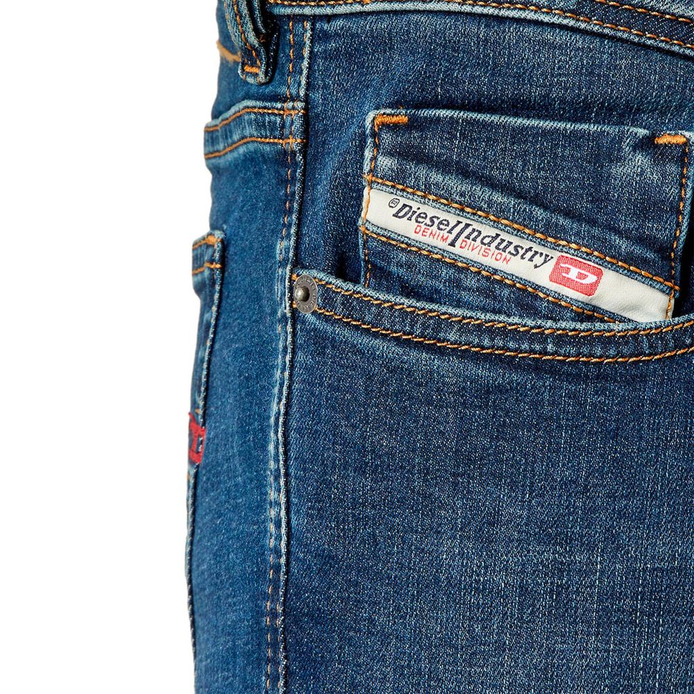 Diesel Blue Cotton Jeans & Pant LUNESCAPE
